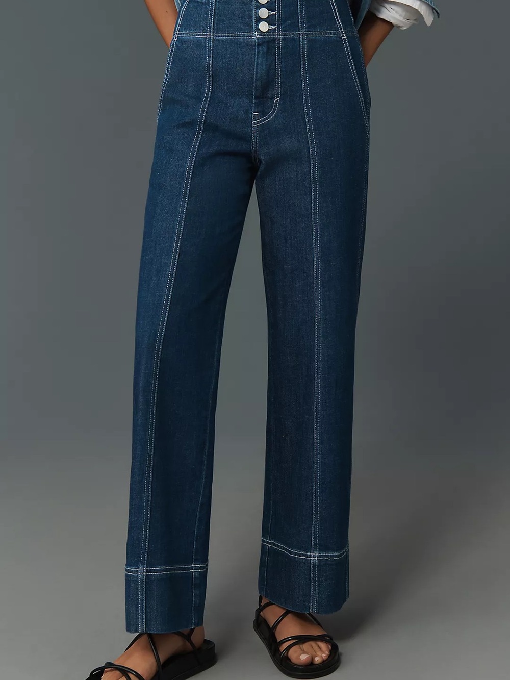 Pilcro Seamed High Rise Stretch Jean size 29T